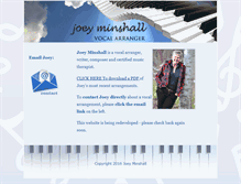 Tablet Screenshot of joeyminshall.com